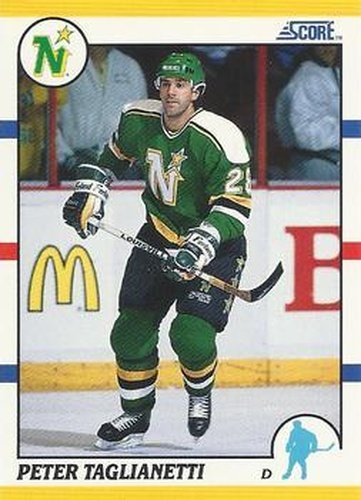 #16T Peter Taglianetti - Minnesota North Stars - 1990-91 Score Rookie and Traded Hockey