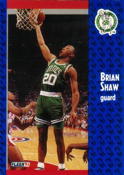 #16 Brian Shaw - Boston Celtics - 1991-92 Fleer Basketball