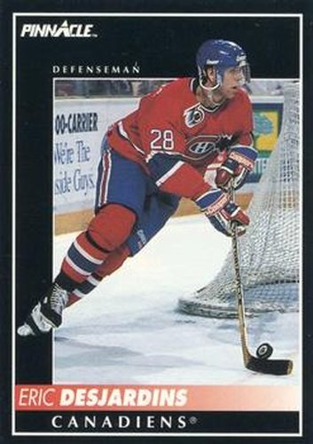 #16 Eric Desjardins - Montreal Canadiens - 1992-93 Pinnacle Canadian Hockey