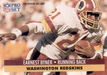 #316 Earnest Byner - Washington Redskins - 1991 Pro Set Football