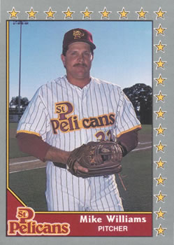 #16 Mike Williams - St. Petersburg Pelicans - 1990 Pacific Senior League Baseball