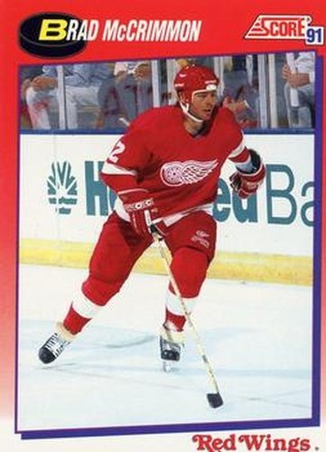 #16 Brad McCrimmon - Detroit Red Wings - 1991-92 Score Canadian Bilingual Hockey