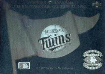 #NNO Minnesota Twins - Minnesota Twins - 1992 Upper Deck Baseball - Heroes of Baseball Pennant Holograms