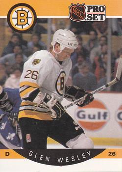 #16 Glen Wesley - Boston Bruins - 1990-91 Pro Set Hockey