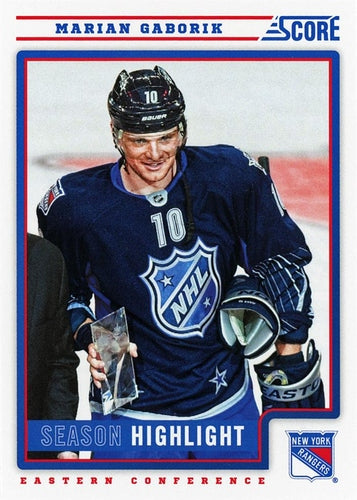 #16 Marian Gaborik - New York Rangers - 2012-13 Score Hockey