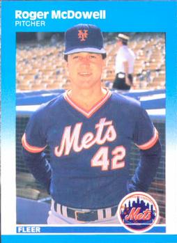 #16 Roger McDowell - New York Mets - 1987 Fleer Baseball