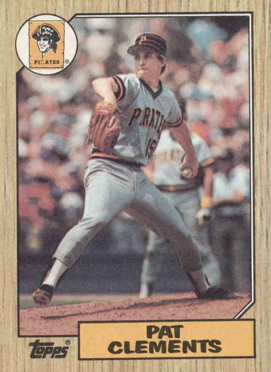 #16 Pat Clements - Pittsburgh Pirates - 1987 Topps Baseball