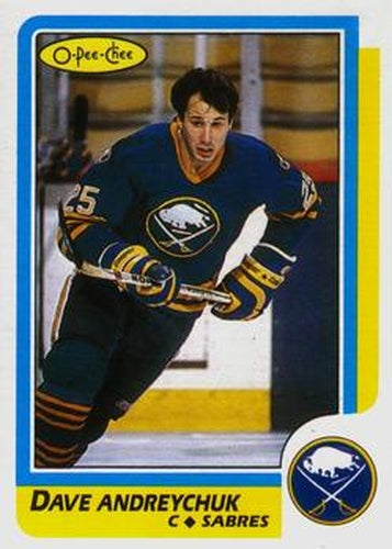 #16 Dave Andreychuk - Buffalo Sabres - 1986-87 O-Pee-Chee Hockey