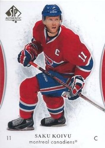#16 Saku Koivu - Montreal Canadiens - 2007-08 SP Authentic Hockey