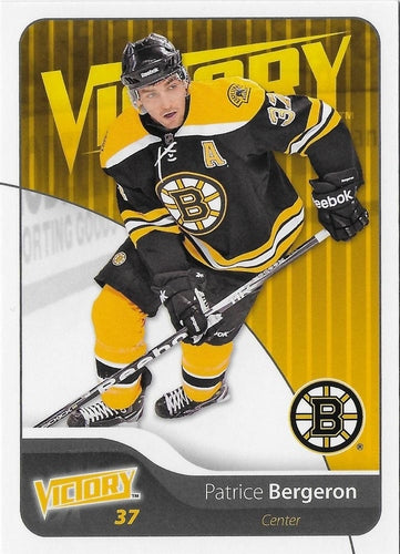 #16 Patrice Bergeron - Boston Bruins - 2011-12 Upper Deck Victory Hockey