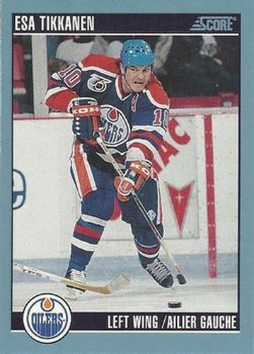 #16 Esa Tikkanen - Edmonton Oilers - 1992-93 Score Canadian Hockey