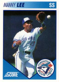 #16 Manny Lee - Toronto Blue Jays - 1991 Score Toronto Blue Jays Baseball
