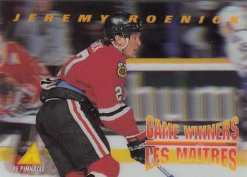 #McD-16 Jeremy Roenick - Chicago Blackhawks - 1995-96 Pinnacle McDonald's Game Winners Hockey