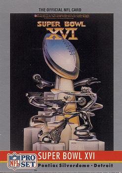 #16 Super Bowl XVI - San Francisco 49ers / Cincinnati Bengals - 1990 Pro Set Football - Super Bowl Collectibles