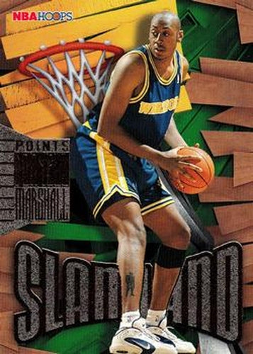 #16 Donyell Marshall - Golden State Warriors - 1995-96 Hoops Basketball - Slamland