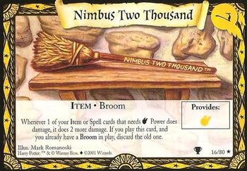 #16 Nimbus Two Thousand - 2001 Harry Potter Quidditch cup