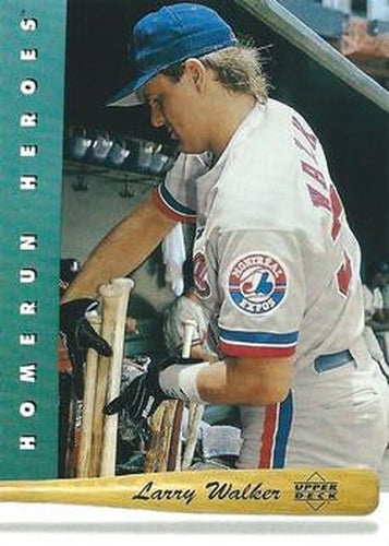 #HR16 Larry Walker - Montreal Expos - 1993 Upper Deck Baseball - Home Run Heroes
