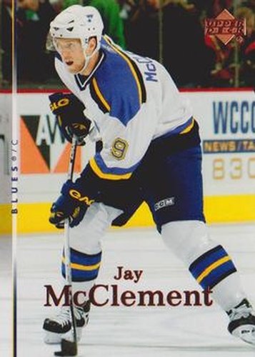 #16 Jay McClement - St. Louis Blues - 2007-08 Upper Deck Hockey
