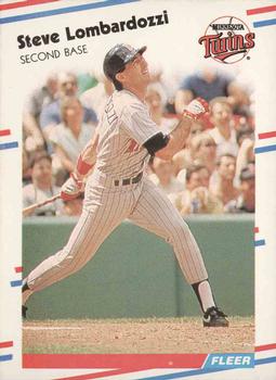 #16 Steve Lombardozzi - Minnesota Twins - 1988 Fleer Baseball