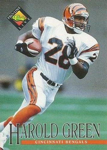 #16 Harold Green - Cincinnati Bengals - 1994 Pro Line Live Football