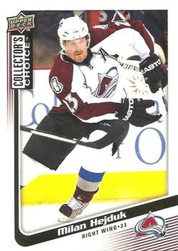 #16 Milan Hejduk - Colorado Avalanche - 2009-10 Collector's Choice Hockey
