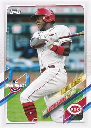 #16 Aristides Aquino - Cincinnati Reds - 2021 Topps Opening Day Baseball