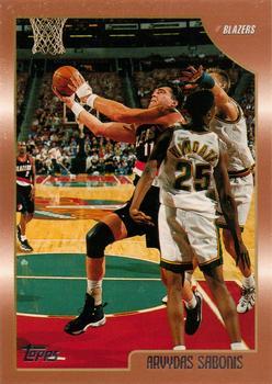 #16 Arvydas Sabonis - Portland Trail Blazers - 1998-99 Topps Basketball