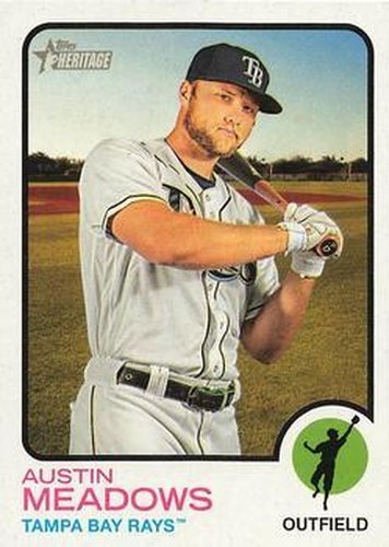 #16 Austin Meadows - Tampa Bay Rays - 2022 Topps Heritage Baseball