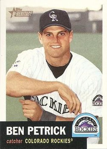 #16 Ben Petrick - Colorado Rockies - 2002 Topps Heritage Baseball