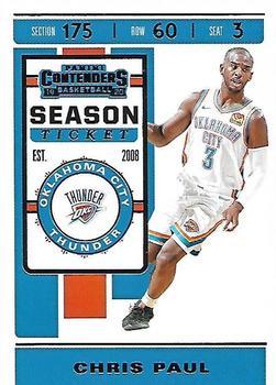 #16 Chris Paul - Oklahoma City Thunder - 2019-20 Panini Contenders Basketball