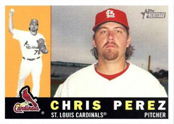 #16 Chris Perez - St. Louis Cardinals - 2009 Topps Heritage Baseball