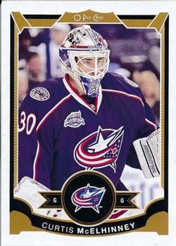 #16 Curtis McElhinney - Columbus Blue Jackets - 2015-16 O-Pee-Chee Hockey