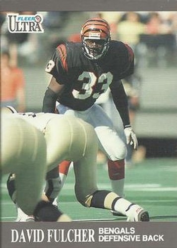 #16 David Fulcher - Cincinnati Bengals - 1991 Ultra Football