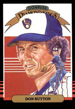 #16 Don Sutton - Milwaukee Brewers - 1985 Donruss Baseball