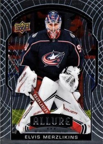 #16 Elvis Merzlikins - Columbus Blue Jackets - 2020-21 Upper Deck Allure Hockey