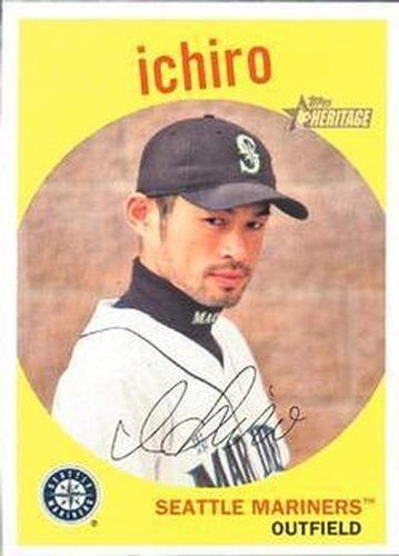 #16 Ichiro Suzuki - Seattle Mariners - 2008 Topps Heritage Baseball