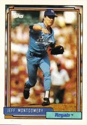 #16 Jeff Montgomery - Kansas City Royals - 1992 Topps Baseball