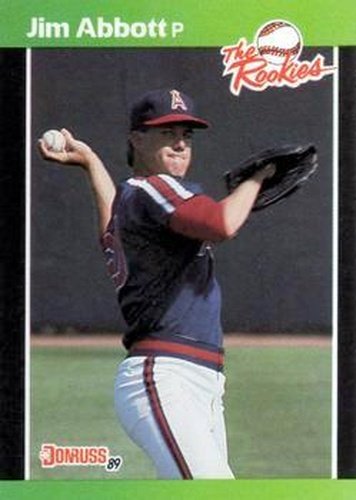#16 Jim Abbott - California Angels - 1989 Donruss The Rookies Baseball