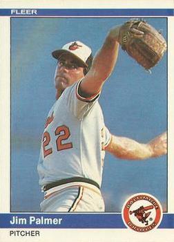 #16 Jim Palmer - Baltimore Orioles - 1984 Fleer Baseball
