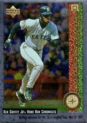 #16 Ken Griffey Jr. - Seattle Mariners - 1998 Upper Deck - Ken Griffey Jr.'s Home Run Chronicles Baseball