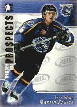 #16 Martin Kariya - Bridgeport Sound Tigers - 2004-05 In The Game Heroes and Prospects Hockey