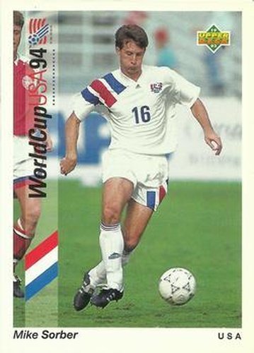 #16 Mike Sorber - USA - 1993 Upper Deck World Cup Preview English/Spanish Soccer