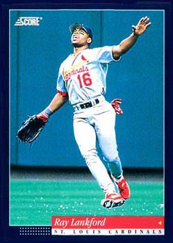 #16 Ray Lankford - St. Louis Cardinals -1994 Score Baseball