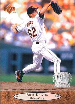 #16 Rick Krivda - Baltimore Orioles - 1996 Upper Deck Baseball