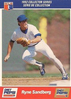 #16 Ryne Sandberg - Chicago Cubs - 1992 Diet Pepsi Baseball