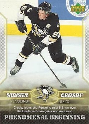 #16 Sidney Crosby - Pittsburgh Penguins - 2005-06 Upper Deck Phenomenal Beginning Hockey