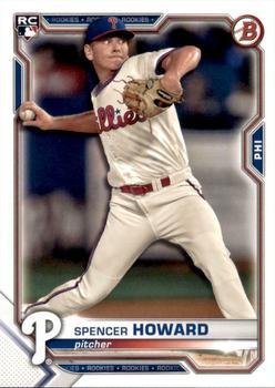 #16 Spencer Howard - Philadelphia Phillies - 2021 Bowman Baseball