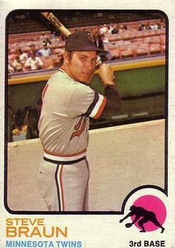 #16 Steve Braun - Minnesota Twins - 1973 Topps Baseball