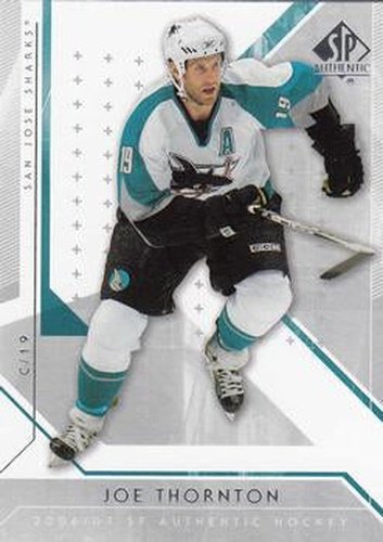 #16 Joe Thornton - San Jose Sharks - 2006-07 SP Authentic Hockey