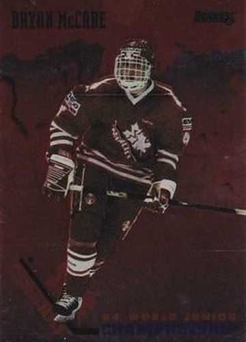 #16 Bryan Mccabe Canada - 1993-94 Donruss Hockey - 1994 World Junior Championship Canada